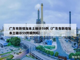 广东有新增加本土确诊59例（广东有新增加本土确诊59例病例吗）
